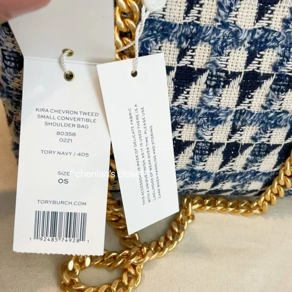 ✨NeW! Tory Burch Kira Tweeted Small Shoulder Bag - Picture 8 of 17